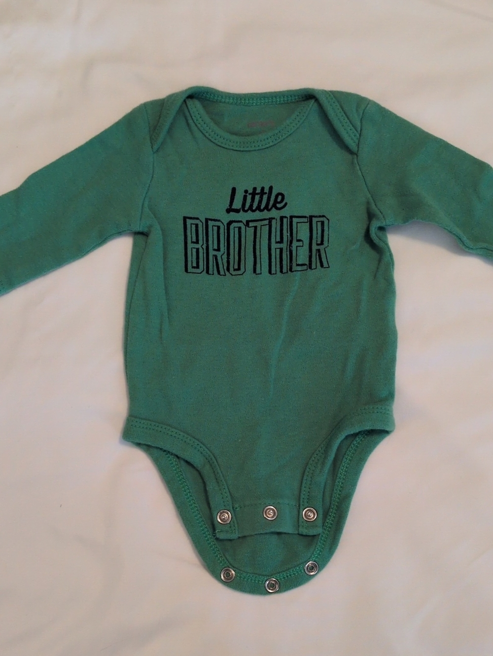 Carter's Newborn Onesie Lot Camping Major Cutie Little Brother - Picture 4 of 9